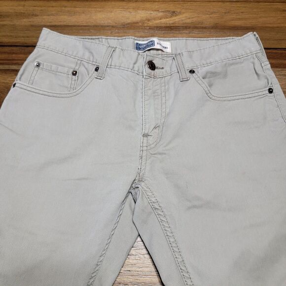 Levi Strauss Signature Straight Khaki Denim Jeans - Size 29 X 30 - Picture 2 of 7